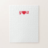 Red Heart je liefdesbrief frustrerend Legpuzzel (Verticaal)