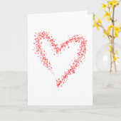 Red Heart Kaart (Gele Bloem)