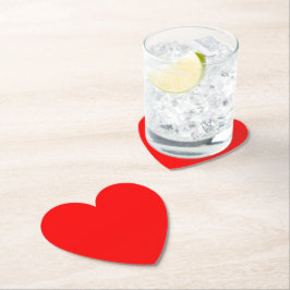 Red Heart Kartonnen Onderzetters