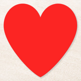 Red Heart Kartonnen Onderzetters