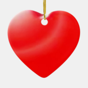 Red Heart Keramisch Ornament