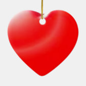 Red Heart Keramisch Ornament (Achterkant)