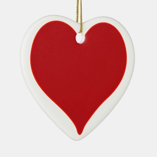 Red Heart Keramisch Ornament (Rechts)