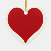 Red Heart Keramisch Ornament (Voorkant)