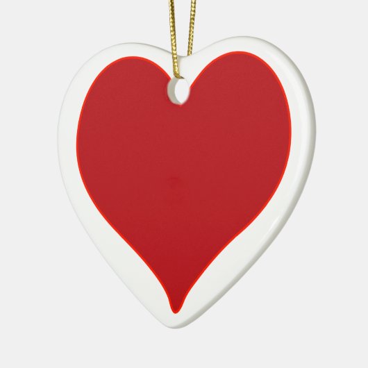 Red Heart Keramisch Ornament (Links)