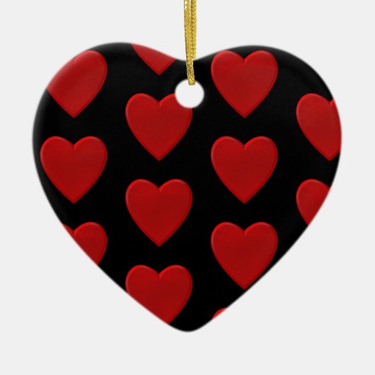 Red Heart Keramisch Ornament (Voorkant)