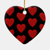 Red Heart Keramisch Ornament (Achterkant)