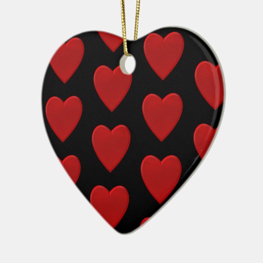 Red Heart Keramisch Ornament (Links)