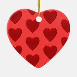Red Heart Keramisch Ornament