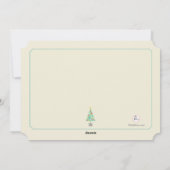 Red Heart kerstfeestdag fotokaart Feestdagenkaart (Achterkant)