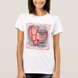 Red Heart kinderverpleegkundige T-shirt