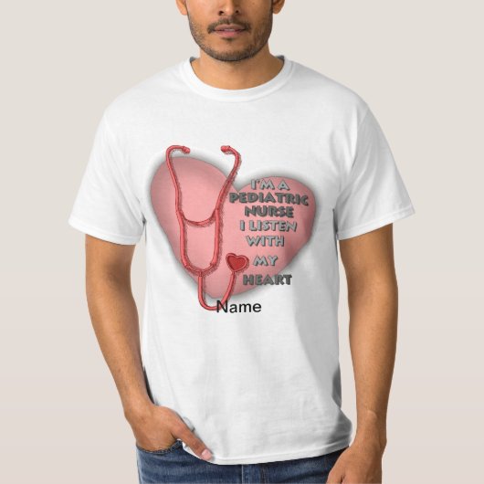 Red Heart kinderverpleegkundige T-shirt (Voorkant)