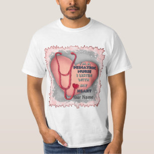 Red Heart kinderverpleegkundige T-shirt