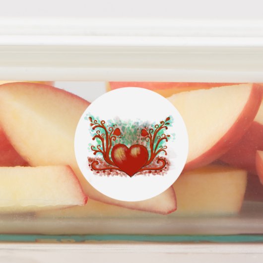 Red Heart Labels (Aangebracht)