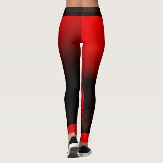 Red Heart Leggings van vrouwen (Achterkant)