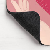 Red Heart-liefde romantische Valentijnsdag Muismat (Hoek)