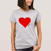 Red Heart Logo houdt van shirt (Voorkant)
