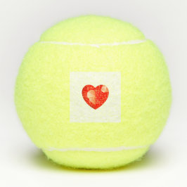 Red Heart Logo Style Passion Penn Championship Tennisballen
