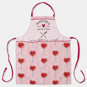 Red Heart Lollipop – Valentine Candy Illustration Schort (Voorkant)
