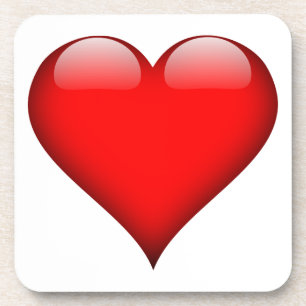 Red Heart Love Bier Onderzetter