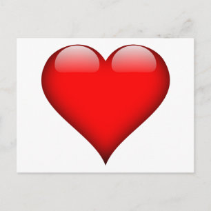 Red Heart Love Briefkaart