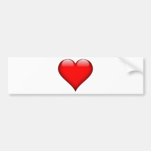 Red Heart Love Bumpersticker