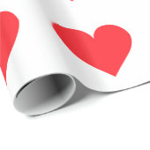 Red Heart - Love, Card Suit, Anatomie Cadeaupapier (Rol Hoek)