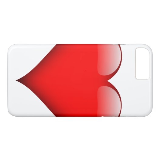 Red Heart Love Case-Mate iPhone Case (Achterkant (Horizontaal))