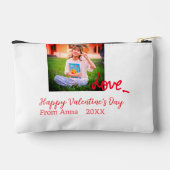 Red heart love happy valentijnsdag foto naam toevo etui (Achterkant)