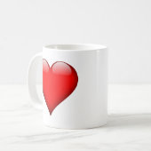 Red Heart Love Koffiemok (Voorkant links)