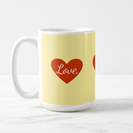 Red Heart Love  Koffiemok (Links)