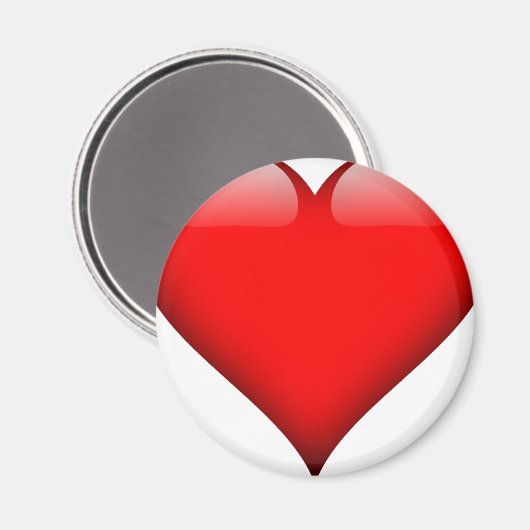 Red Heart Love Magneet (Voorkant / Achterkant)