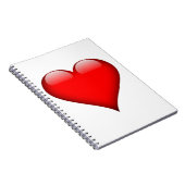 Red Heart Love Notitieboek (Rechterzijde)