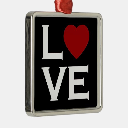 Red Heart Love Ornament (Rechts)