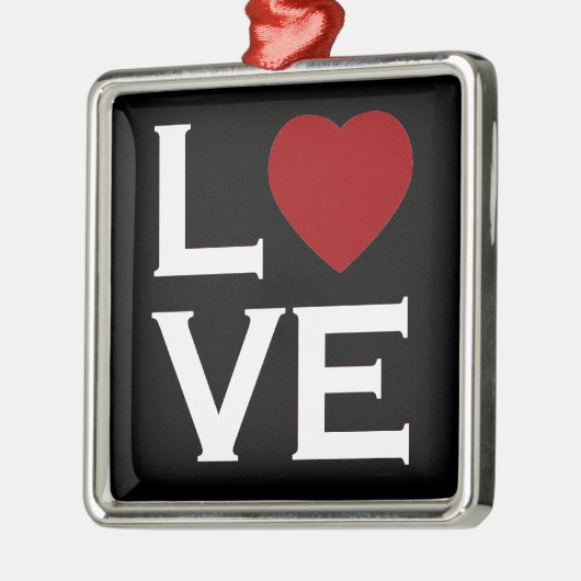Red Heart Love Ornament (Links)