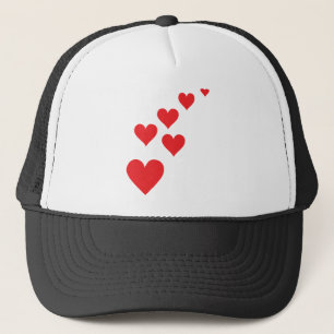 Red Heart Love Rain - Valentijn � dag Trucker Pet