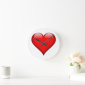 Red Heart Love Ronde Klok (Huis)