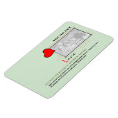 Red Heart Love Save the Date Photo Magneet (Linkerzijde)