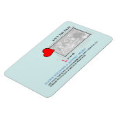 Red Heart Love Save the Date Photo Magneet (Linkerzijde)