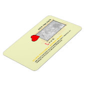 Red Heart Love Save the Date Photo Magneet (Linkerzijde)