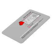 Red Heart Love Save the Date Photo Magneet (Linkerzijde)