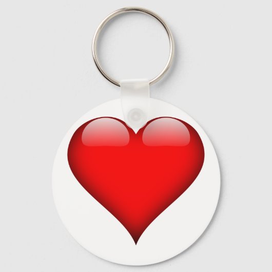 Red Heart Love Sleutelhanger (Voorkant)