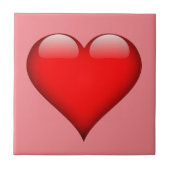 Red Heart Love Tegeltje (Voorkant)