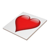 Red Heart Love Tegeltje (Zijkant)