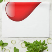 Red Heart Love Theedoek (Gevouwen)