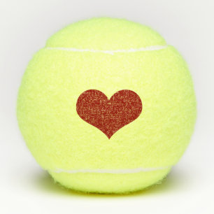 Red Heart Love Valentijn Tennisballen