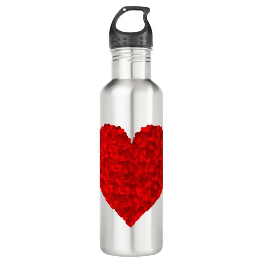 Red Heart Love Valentijnse voor Vriendin vrouwen Waterfles (Voorkant)