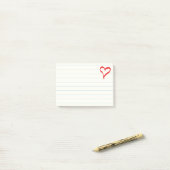 Red Heart Love Wedding, Vrijgezellenfeesten, Verlo Post-it® Notes (Op bureau)