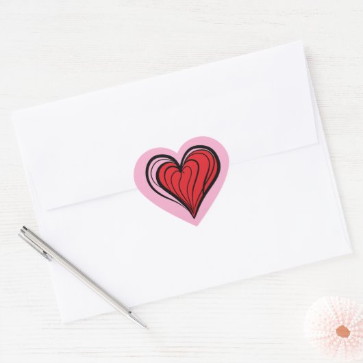 Red Heart - Lover Hart Sticker (Envelop)