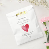 Red Heart Memorial begrafeniszaad Bedankzakje (Gezegeld)